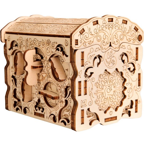 Wooden Secret Treasure Box