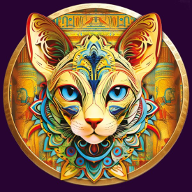 Puzzle mačka „Kráľovná Egypta“